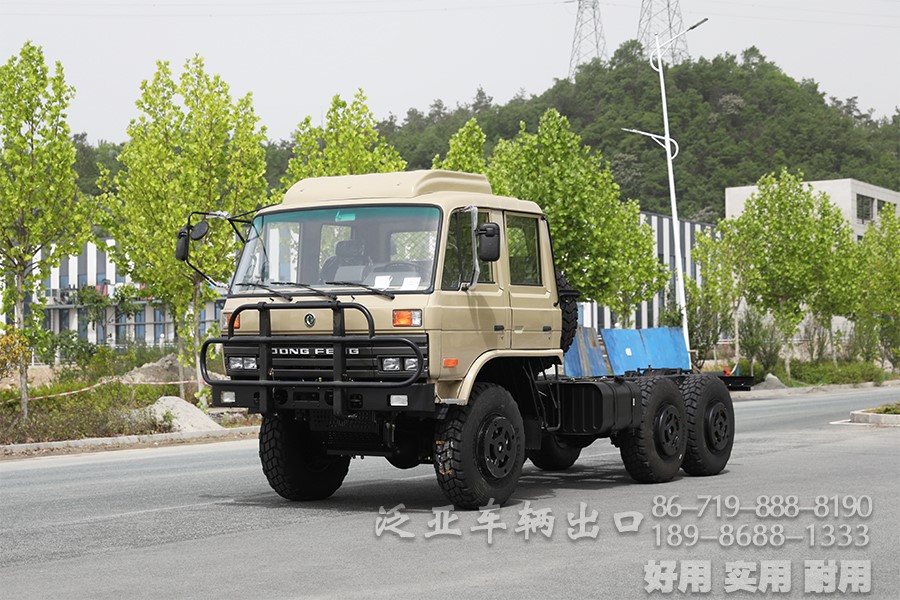 东风六驱6x6全驱EQ2102越野专用车底盘